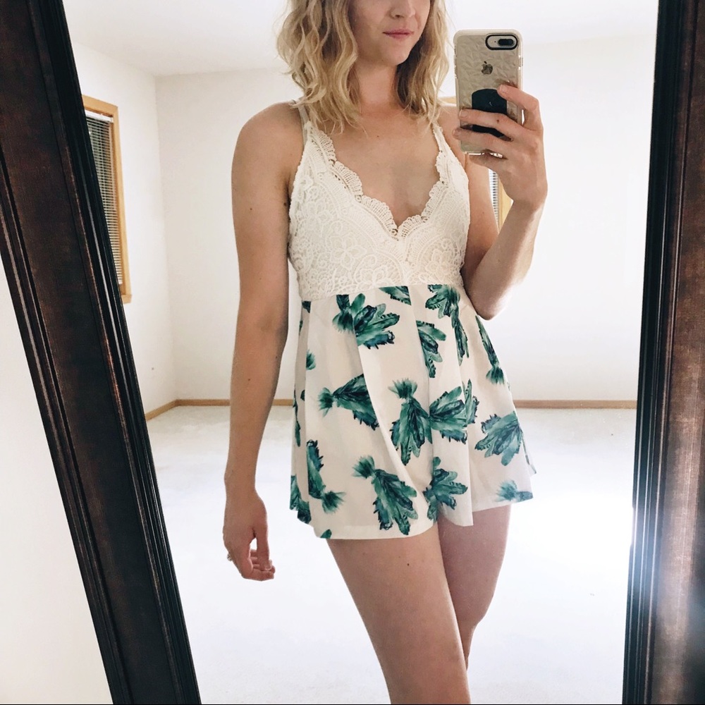 Teal Romper Peacock / tie dye / watercolor design